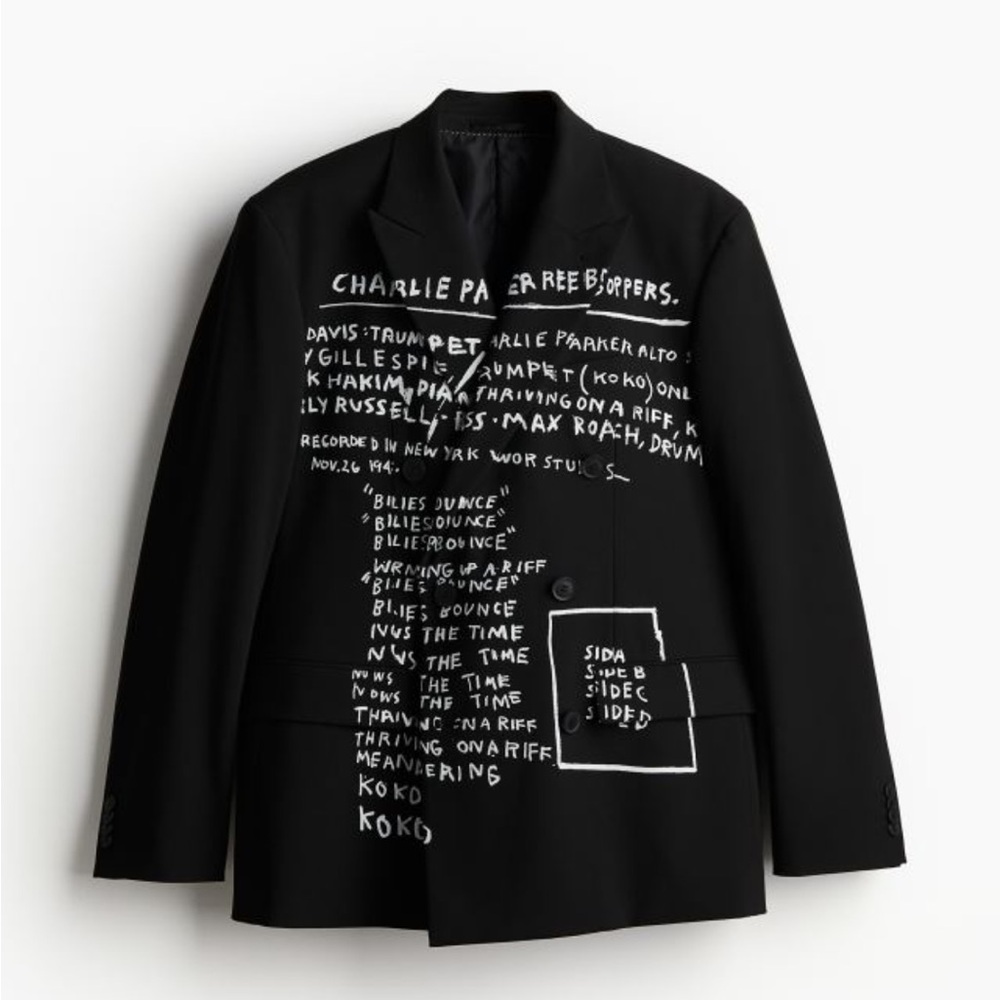 Basquiat x Ev Bravado & Téla D'Amore x H&M LOOSE FIT DOUBLE-BREASTED JACKET